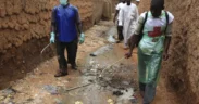 In this Monday, Sept. 6, 2010 photo, healthcare workers spray a chlorine solution designed to kill cholera bacteria, in Ganjuwa in Nigeria's rural Bauchi State - Copyright © africanews Sunday Alamba/AP