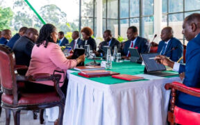 President William Ruto chairs a special Cabinet Meeting at State House in Nairobi, Kenya. PHOTO | PCS