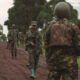 Congolese M23 rebels are seen as they withdraw from the 3 antennes location in Kibumba, near Goma, North Kivu Province of the Democratic Republic of Congo on December 23, 2022. PHOTO | REUTERS