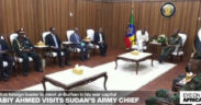 Sudan army chief Abdel Fattah al-Burhan hosts Ethiopian PM Abiy Ahmed