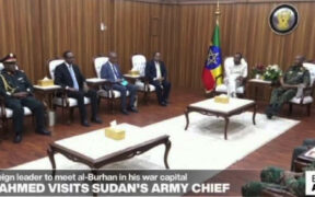 Sudan army chief Abdel Fattah al-Burhan hosts Ethiopian PM Abiy Ahmed