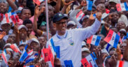 Rwanda's President Paul Kagame of the ruling Rwanda Patriotic Front (RPF) party attends the first campaign rally ahead of the July Presidential vote at Busogo, Musanze District, Rwanda on June 22, 2024. PHOTO | REUTERS