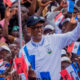 Rwanda's President Paul Kagame of the ruling Rwanda Patriotic Front (RPF) party attends the first campaign rally ahead of the July Presidential vote at Busogo, Musanze District, Rwanda on June 22, 2024. PHOTO | REUTERS