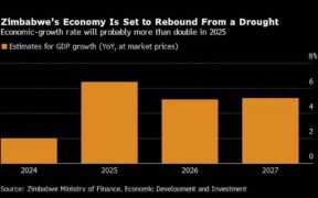 Zimbabwe sees economic growth rate more than doubling in 2025