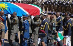 ' Sam Nujoma at State Funeral